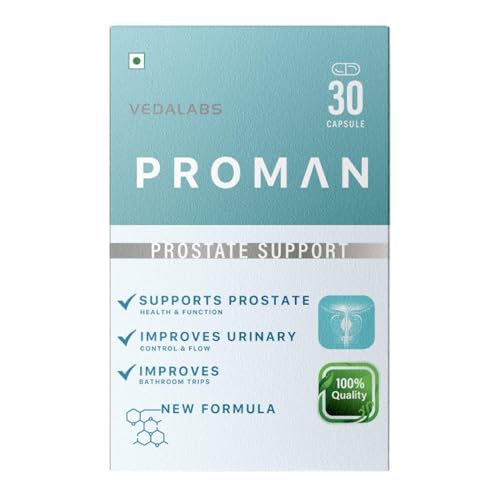 Image of Proman prostate Support capsule Ayurvedic Capsules for Men's Health & Comfort | 30 Veg Caps capsule for prostate