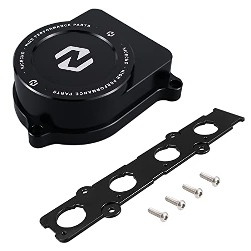 Nicecnc Coil On Plug Adapter Cover And Distributor Cap Replace Kit Compatible With Honda Acura B-Series Vtec B16 B18C Black #TOP27