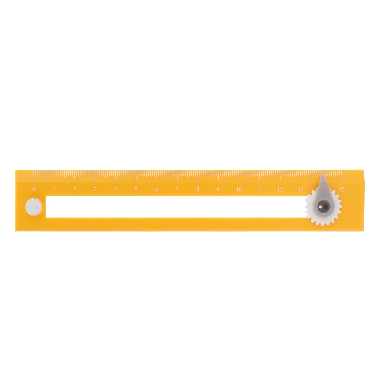 Safe T Compass, 2 in 1 Math Geotool Compass Bullseye Compass, Compass for Geometry, Circle Drawing Tool Straightedge Learning Tool, for School Classroom(Yellow)