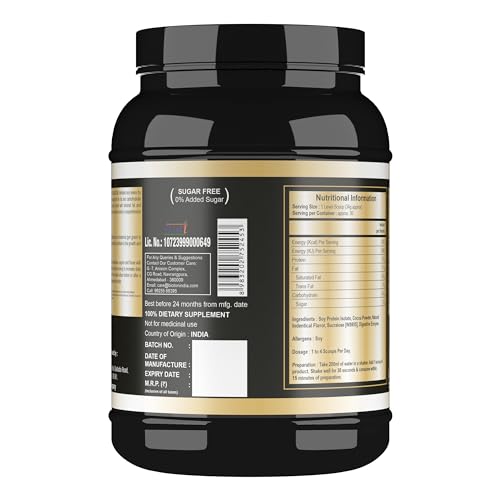 Bioton 100 % Soya Protein Isolate |1 Kg | Rich Chocolate | Lab Tested 31 Gm Protein Per Serving | Vegan Protein | For Daily Protein Intake, Muscle Growth & Recovery