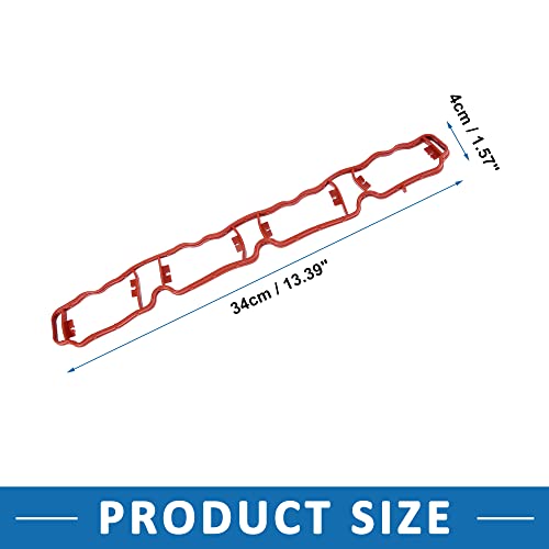 Image of Car Engine Intake Manifold Gasket 06F129717D for Volkswagen Jetta 2006 2007 2008 2009 2010 2012 2013 Rubber Red