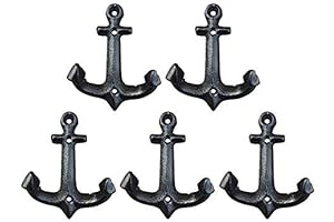 Nautical Cast Iron Ship Anchor Weathered Nautical Wall Hook Coat Hook