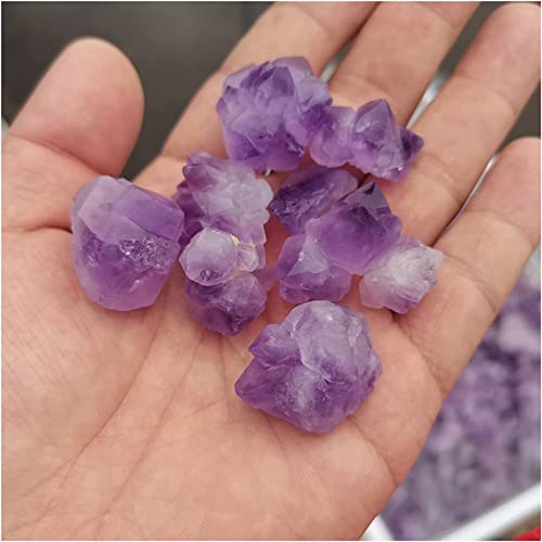 Amatista rugos de gravo míneral para decorar rincones de meditación 2