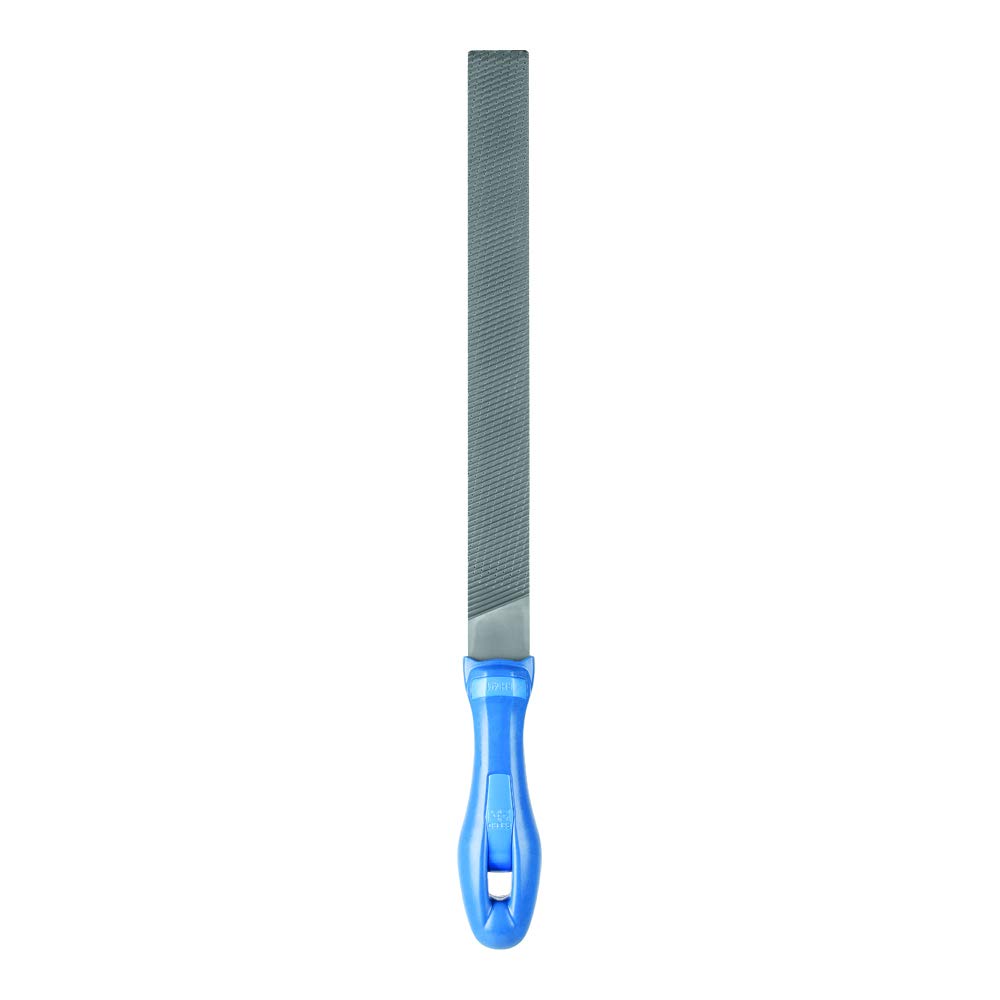 PFERD TOOLS Installateurfeile, 250mm, rechteckige, flachstumpfe Feile, unterschiedlich gefräste Zahnungen, inkl. Ergonomie-Feilenheft, 11273256 – für die Bearbeitung verschiedenster Materialien