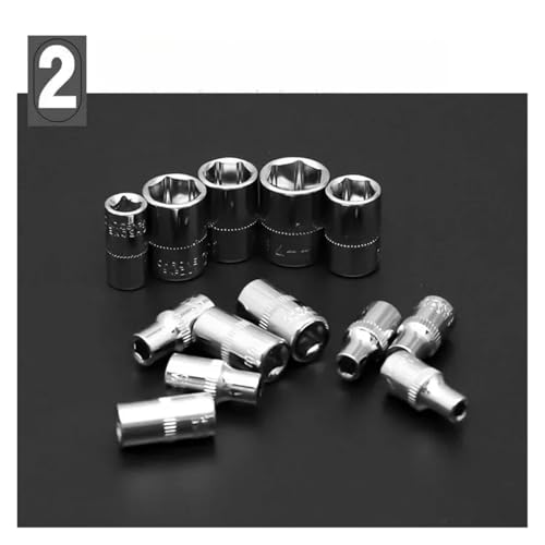 Kit de herramientas combinadas para reparación de autos 46 pzas miniatura 6