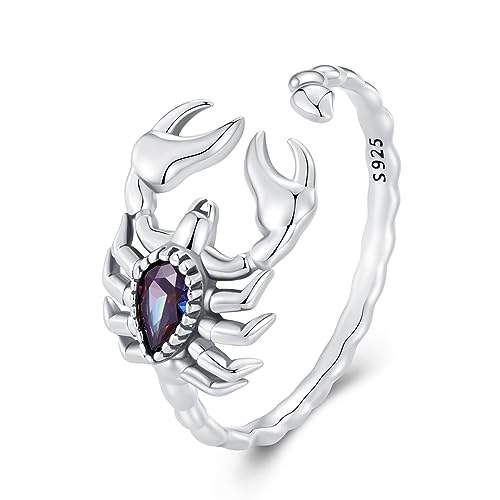 Bague réglable Scorpion et bracelet chaîne pour sublimer votre style en soirée