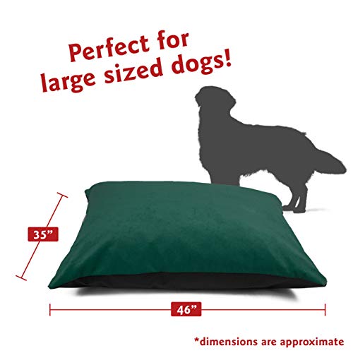 Image of Majestic Pet Villa Marine Comfy Rectangle Dog Bed - Washable, Non Slip, Super Value Pillow & Kennel Bed - Large Breed, 46 x 35 Inch