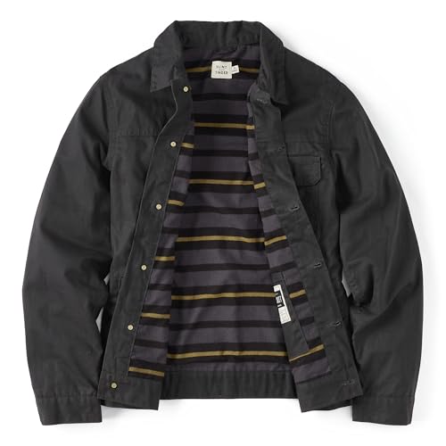Image of Huckberry Flint and Tinder Men's Flannel-Lined Waxed Trucker Jacket