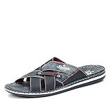 weiches Fussbett Rieker Herren 21099 Pantoletten, Blau, 43 EU