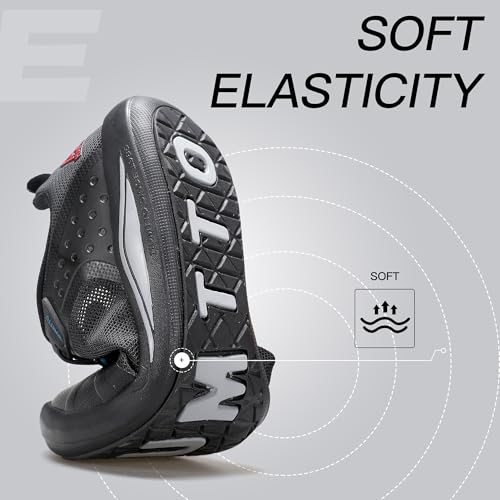 HUMTTO Men's Lightweight Comfortable Walking Shoes Flat Casual Commute Shoes Zero Arch Support Sneakers3