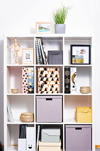 HERMA Design Folder A4 Finished Wide Made of Sturdy Cardboard with Foil Finish Ring Binder File 285 x 70 x 315 mm abstract, 1 Folder