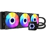 360mm CPU Water Cooler, ARGB CPU Liquid Cooler(AIO), All Intel & AMD Compatible, High Efficiency CPU Radiator, 3×120mm PWM Fan for CPU Liquid Cooling System, Silent Operation, LGA 1700 Ready