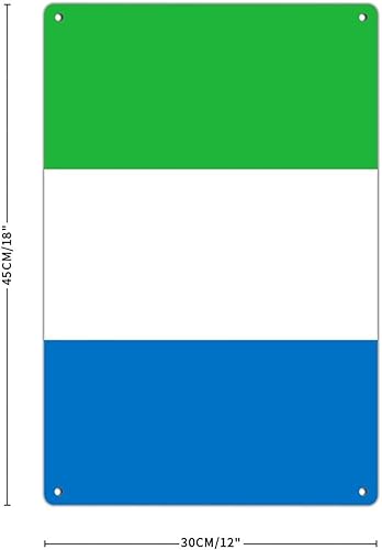Miniatura 3 de Letreros de metal divertidos y novedosos para exteriores, decoración de pared de Sierra Leona, letreros de garaje para comedor, interior, casa,