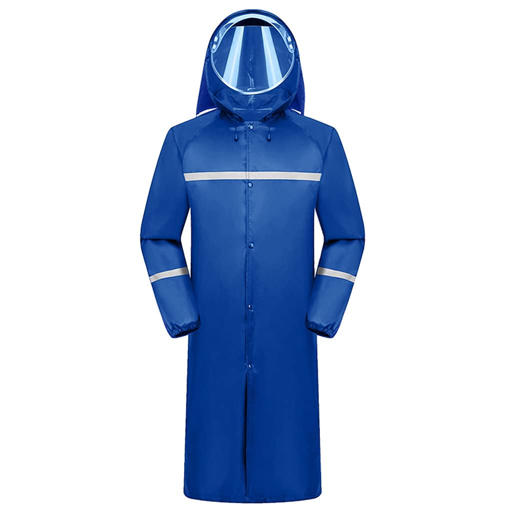 Poncho de pluie long adulte bleu XXXLarge pour rester au sec à l'extérieur