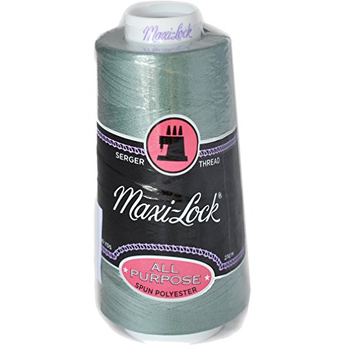 Hilo de Costura Maxi-Lock Aqua, Cono de 3000 Yardas, Poliéster 100 %, Ideal para Telas Estructuradas de Peso Ligero a Medio, Modelo MLT-004