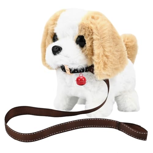 Cani Giocattolo per Bambini Peluche Labrador Giocattoli Elettronici Interattivi per Cani per Bambini da 1 a 6 Anni Simulazione di Cani Giocattoli Educativi per Cuccioli per Ragazzi e Ragazze (Cane D)