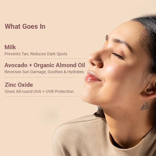 Neude SPF 45 Sunscreen 50 ml PA+++ No White Cast with Milk, Zinc Oxide and Avocado Oil, Broad-Spectrum Daily Moisturizer for Men and Women Blue Light Protection Repairing Paraben-Free (Pack of 2)