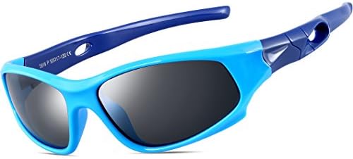 ATTCL Sunglasses For Kids, TR90 Polarized Sports Sunglasses Boys Girls Child Age 3-10 1P5025 bule