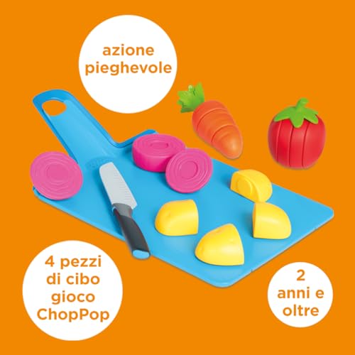 Casdon Giocattoli Joseph Joseph - Chop2Pot - Set Da Cucina Per Bambini Sicuro Con Tagliere Pieghevole E Cibo Da Tagliare - Età: 2+ Anni - 2