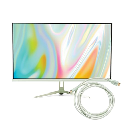 Image of Pixio PX279 Wave Mint Green 27 inch 240Hz 1080p Fast IPS Panel 1ms GTG Adaptive Sync Gaming Monitor with Mint Green HDMI 2.1 Cable Certified Ultra High Speed 6FT 8K 60Hz 4K 120Hz Nylon Braided