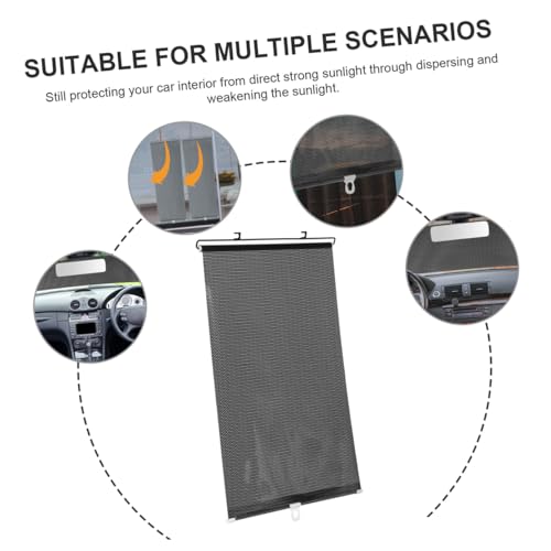 Parasol retráctil de parabrisas PRETYZOOM para coche protector solar interior ajustable 5