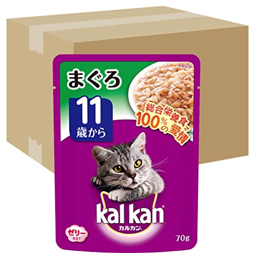 カルカン パウチ まぐろ キャットフード 高齢猫用 ×10個