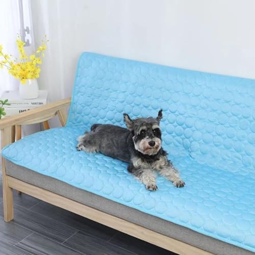 Tapis rafraîchissant pour animaux petit modèle tapis de refroidissement bleu - 8