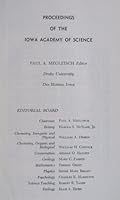 PROCEEDINGS OF THE IOWA ACADEMY OF SCIENCE FOR 1966, VOLUME 73, THE SEVENTY -SIXTH SESSION, HELD AT PELLA, APRIL 15-16, 1966. B000K1GXQ4 Book Cover
