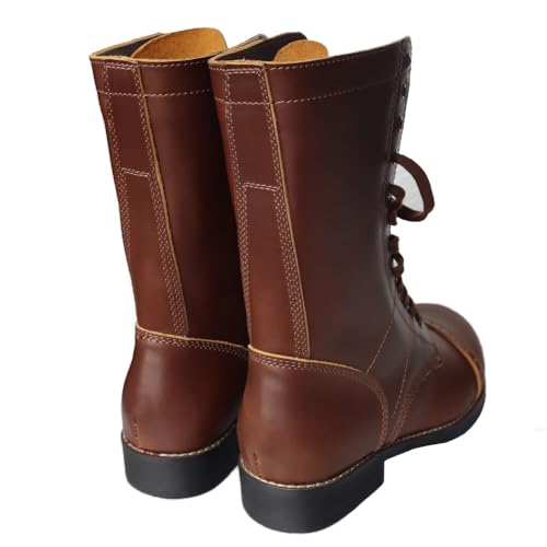 M42 Paratrooper Boots Men's Cowhide 101/82 Combat Boots Vintage Hiking Boots Replica WWII D-Day US4