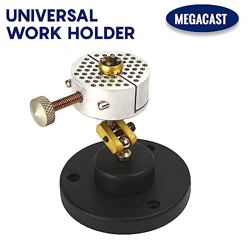 Megacast Hand Free Universal Work Holder, Peg Clamp Base Vise Bench Tool Set for Jewelry Making with 8 Pin