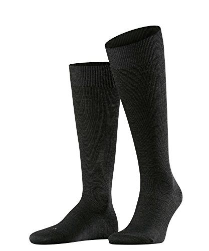 Preisvergleich Produktbild FALKE Herren Kompression Kniestrümpfe Energizing Wool, Schurwolle / Baumwollmischung, 1 Paar, Grau (Anthracite Melange 3080), Größe: 39-40