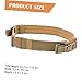 OHPHCALL 045 Waist Belt for Outdoor Activities Style Mountaineering & Hunting Belt Mud Color Heavy Duty Construction for Adventure & Use