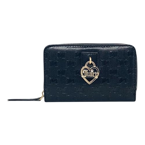 Juicy Couture Women's Multi-Compartment Wallet (Dusty Blush Vinyl) (Liquorice Vinyl)