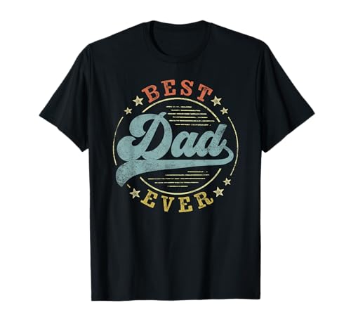 Best Dad Ever Father's Day Dad Gifts Vintage Emblem Camiseta