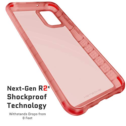 Image of Ghostek COVERT Samsung A02s Case with Clear Slim Fit Design and Anti-Slip Grip Bumper Premium Shockproof Protection Thin Protective Phone Covers Designed for 2021 Samsung Galaxy AO2s (6.5 Inch) (Pink)