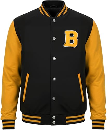 Image of Decrum Letterman Jacket Men - Casual High School Baseball Varsity Style Mens Bomber Jackets