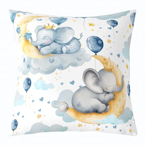 Sleeping Elephant Throw Pillow Cover 24
