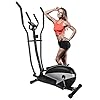 Dpforest Elliptical Exercise Machine for Home Use - Magnetic Elliptical Cross Trainer with LCD Monitor and Pulse Sensors,8 Resistance Levels for Indoor Gym Workout