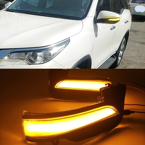 Luz señal giro dinámica secuencial para espejo Hilux Revo lámpara intermitente 2