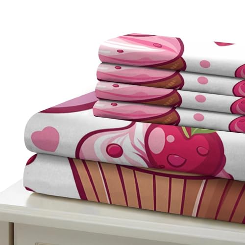 Parure de lit hypoallergique cupcake housse microfifre 3D - 7