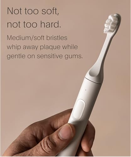 Image of SURI Recyclable Plant-Based, Electric Toothbrush Heads - Long Lasting Replacement Heads | Compatible Only Sonic Electric Toothbrush - Sea Mist, Pack of 3