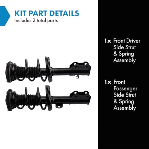 Image of TRQ Front Strut & Spring Assembly Set | For 16-19 Chevrolet Cruze Driver & Passenger Pair