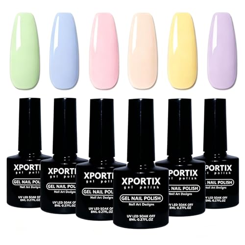 Set 6 pcs Esmalte de Gel colores verano, duradero miniatura 1
