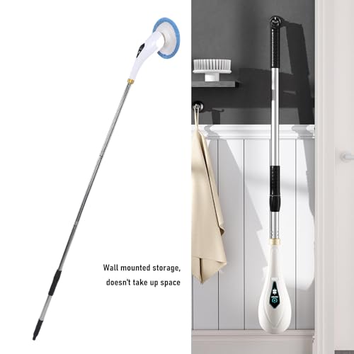 Double vitesse pour cette brosse de douche rotative avec poignée interchangeable - 6