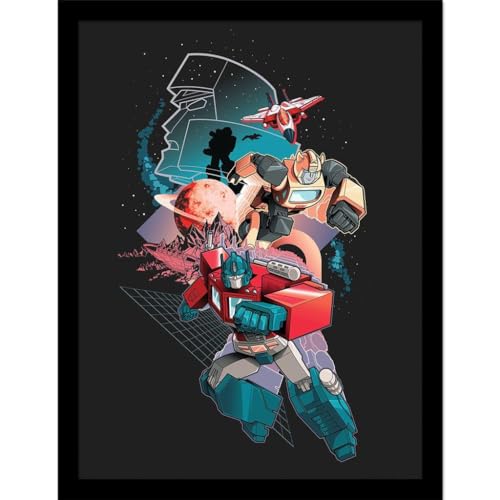 Transformers - Poster encadré UTOPIAN WORLDS (40 cm x 30 cm) (Multicolore)
