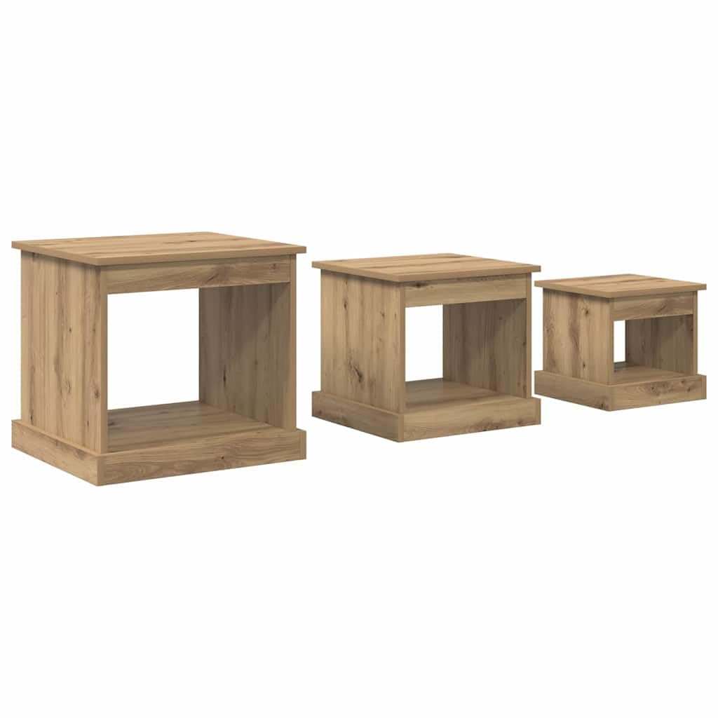 Table Basse Gigogne Lot de 3 pour un Salon Chaleureux et Modulable