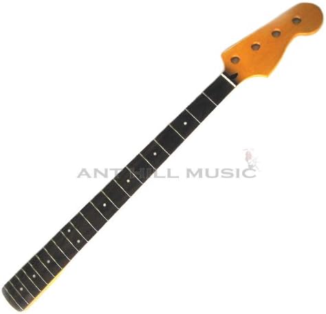 Mighty Mite Bass Guitar Neck - Precision P Bass Neck Maple Rosewood Vintage Tint