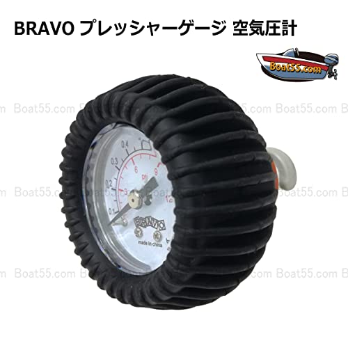 BRAVO プレッシャーゲージ 空気圧計 G-3 エア圧力計-ジョイ