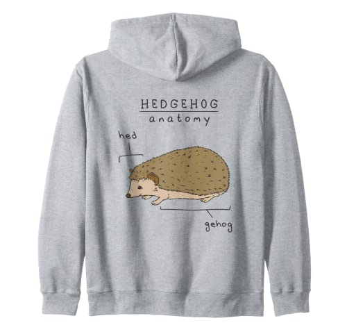 Animal Lovers Funny Hedgehog Anatomy Camiseta novedosa Sudadera con Capucha