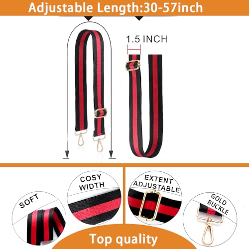 Image of S-Jacorry Purse Strap Replacement Crossbody Wide Shoulder Strap Adjustable Canvas Straps Handbag Strap Replacement Belts